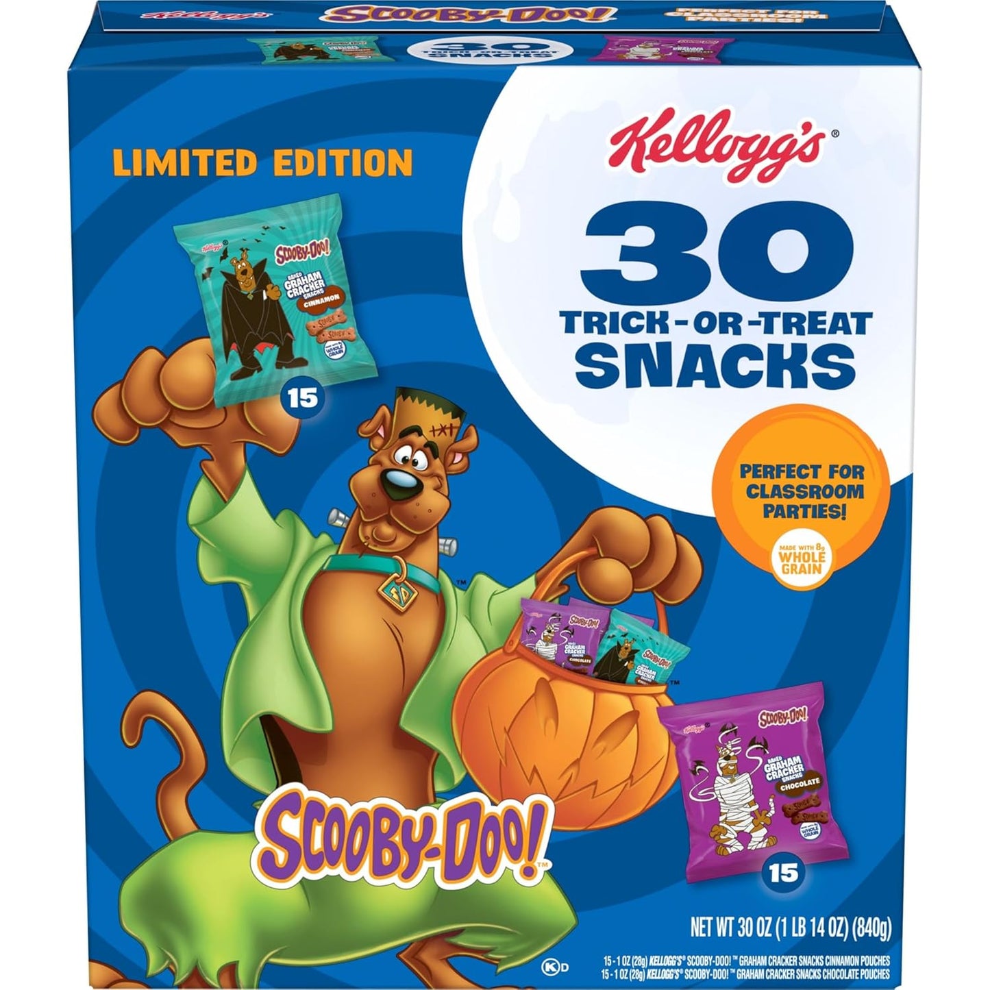Kellogg's SCOOBY-DOO! 30 Trick-or-Treat Snacks (Limited Edition)