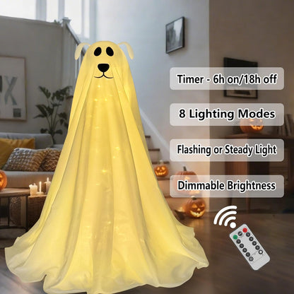 Light-Up Freestanding Spooky Ghost Dog 30"👻🐶