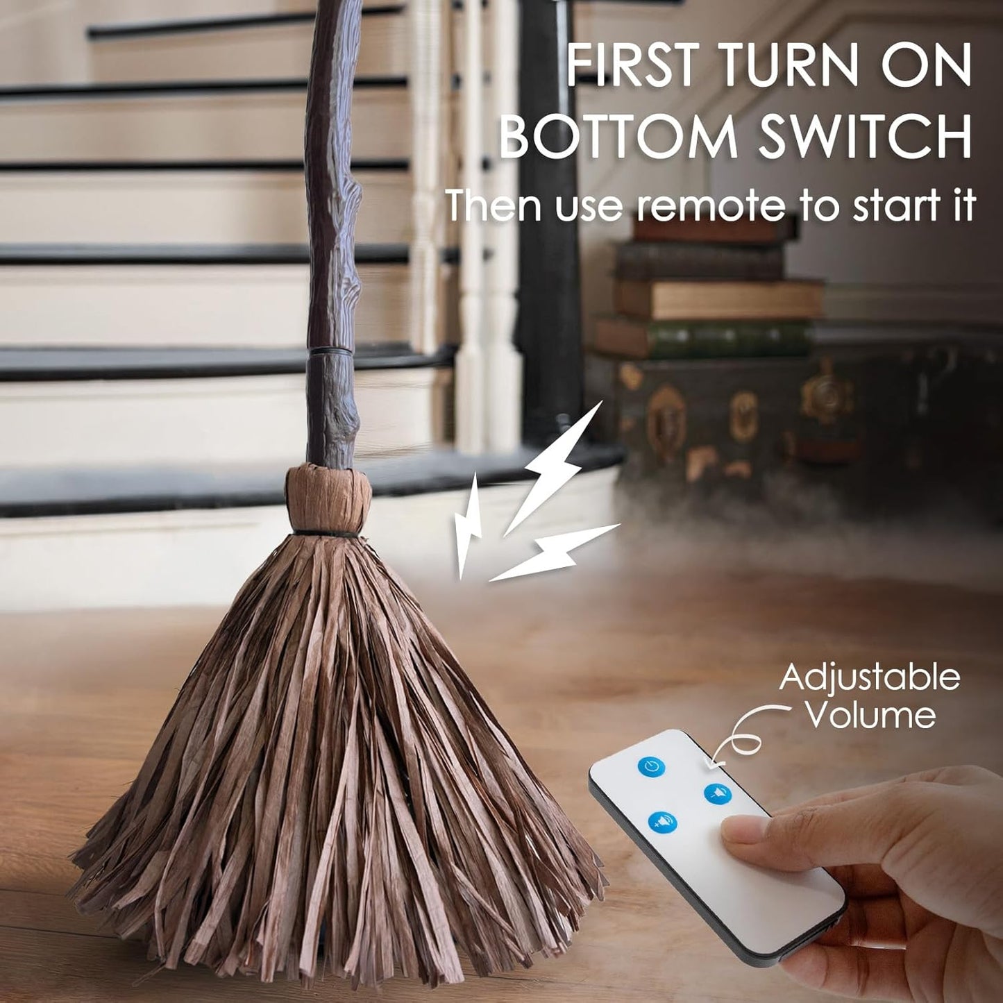 Animated Floating Witch’s Broom 🧹🧙🏻‍♀️
