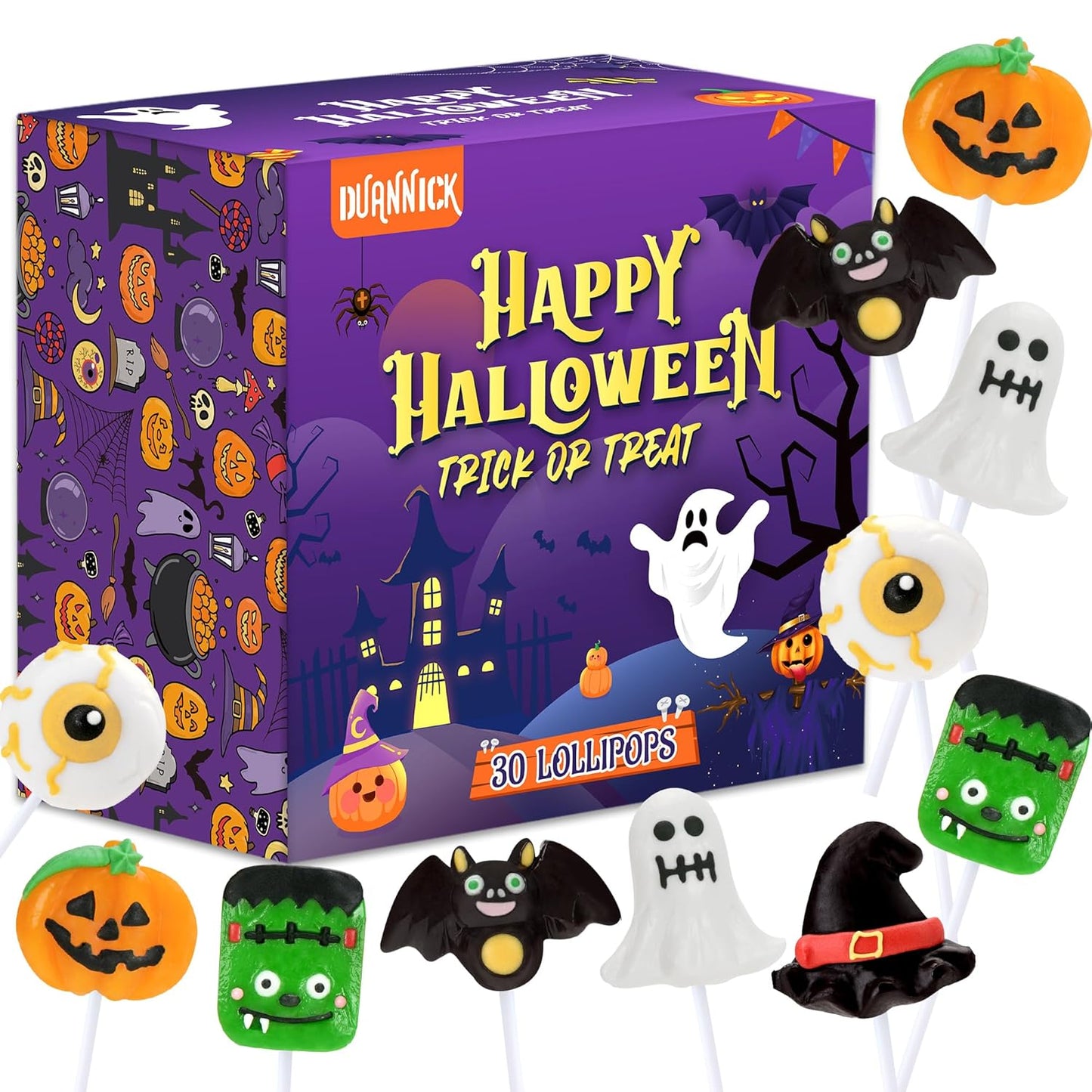 Assorted Halloween Candy – 30 Pack Lollipops