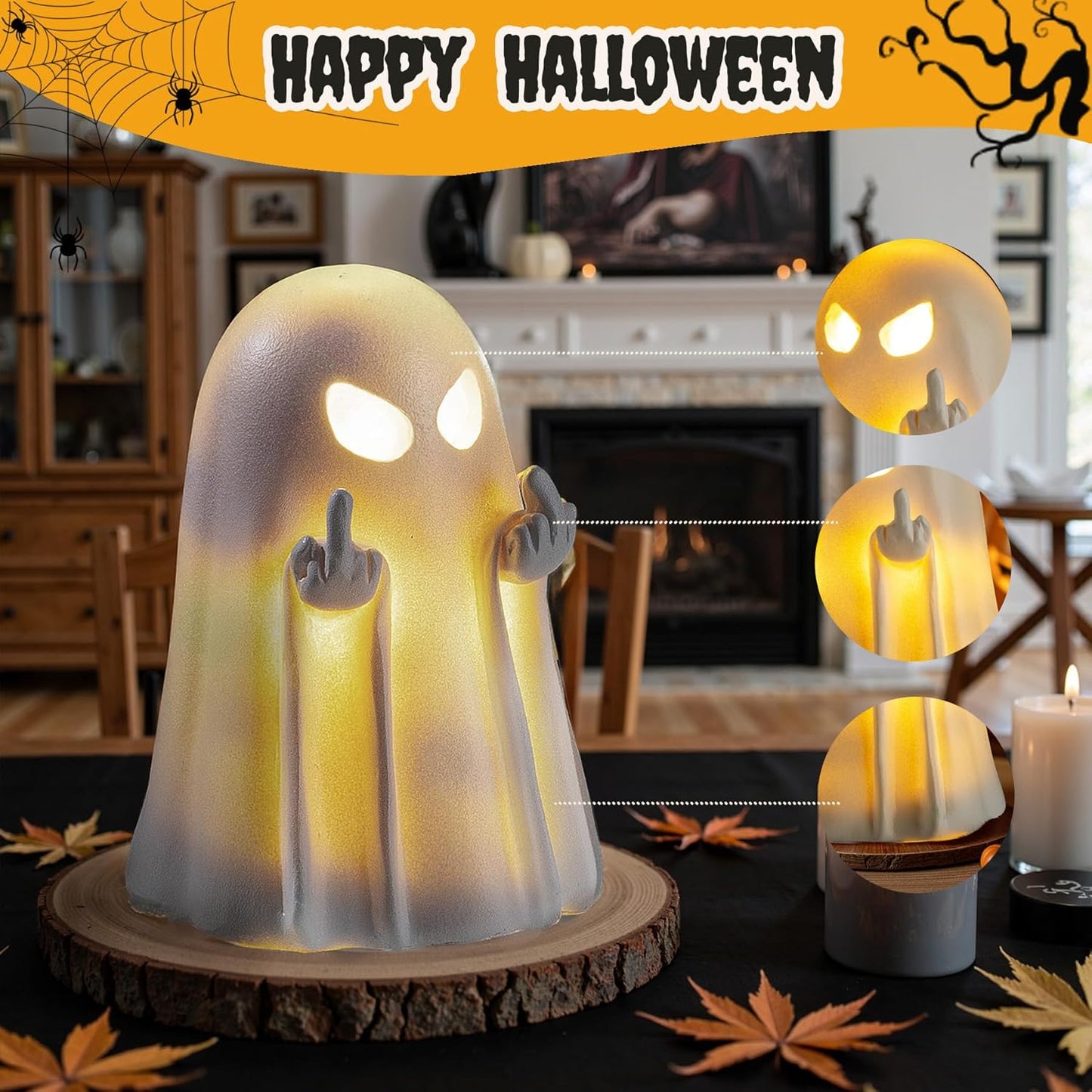Light Up Ghost Figurine 🖕