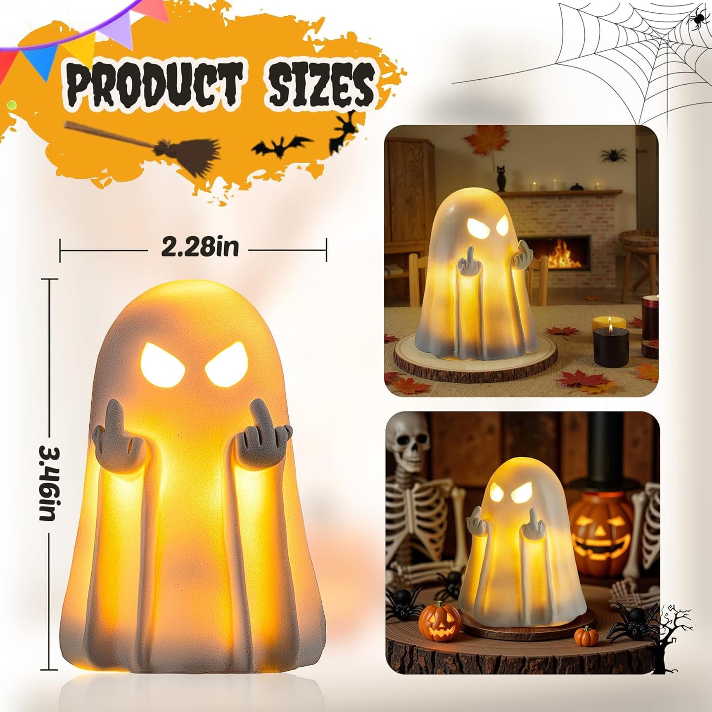 Light Up Ghost Figurine 🖕
