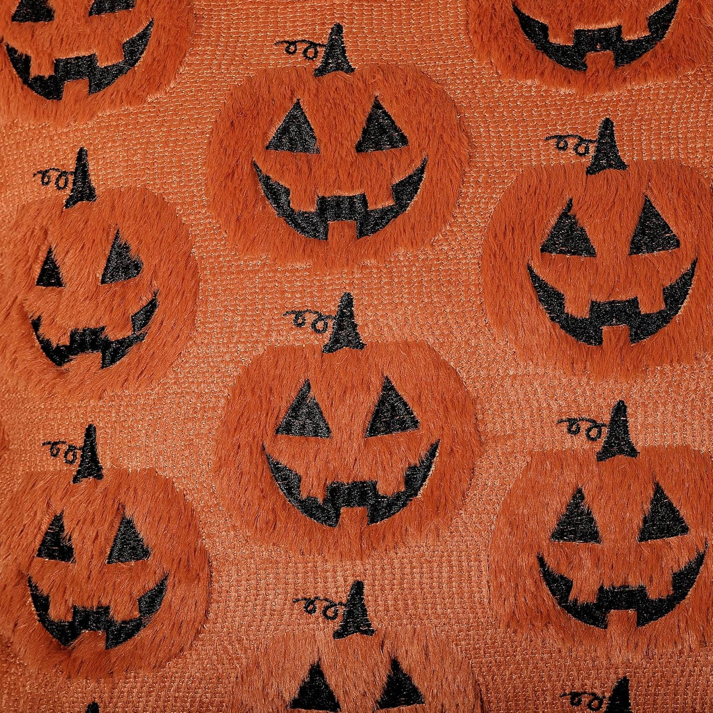 Cozy Pillow Covers Set of 2 – Ghosts, Pumpkins, Cats & Witch Hats (18"x18")